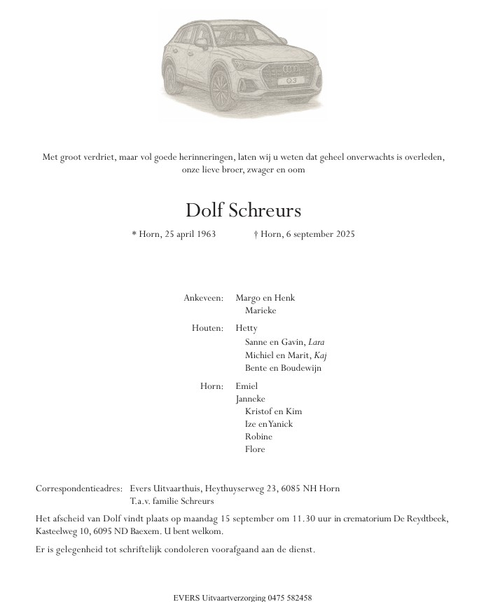 Overleden dolf schreurs .jpg Overleden dolf schreurs .jpg